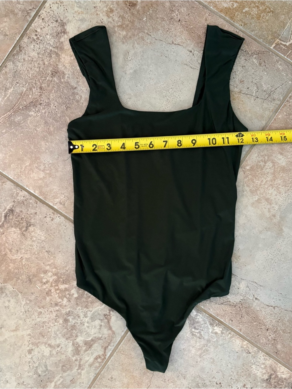 Aerie Smoothez Green Square Neck Body Suit One Piece Scoop Back Medium Soft - Picture 6 of 9